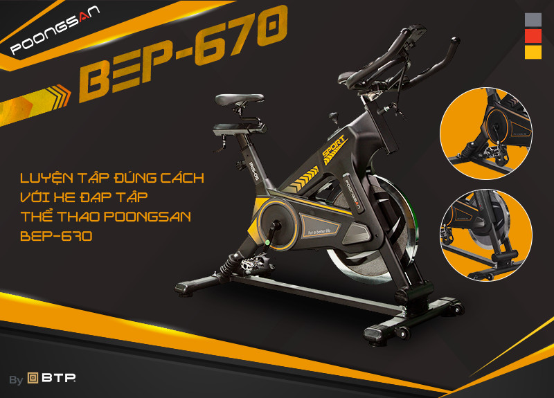 Luyện tập đúng cách với xe đạp tập thể thao BEP-670