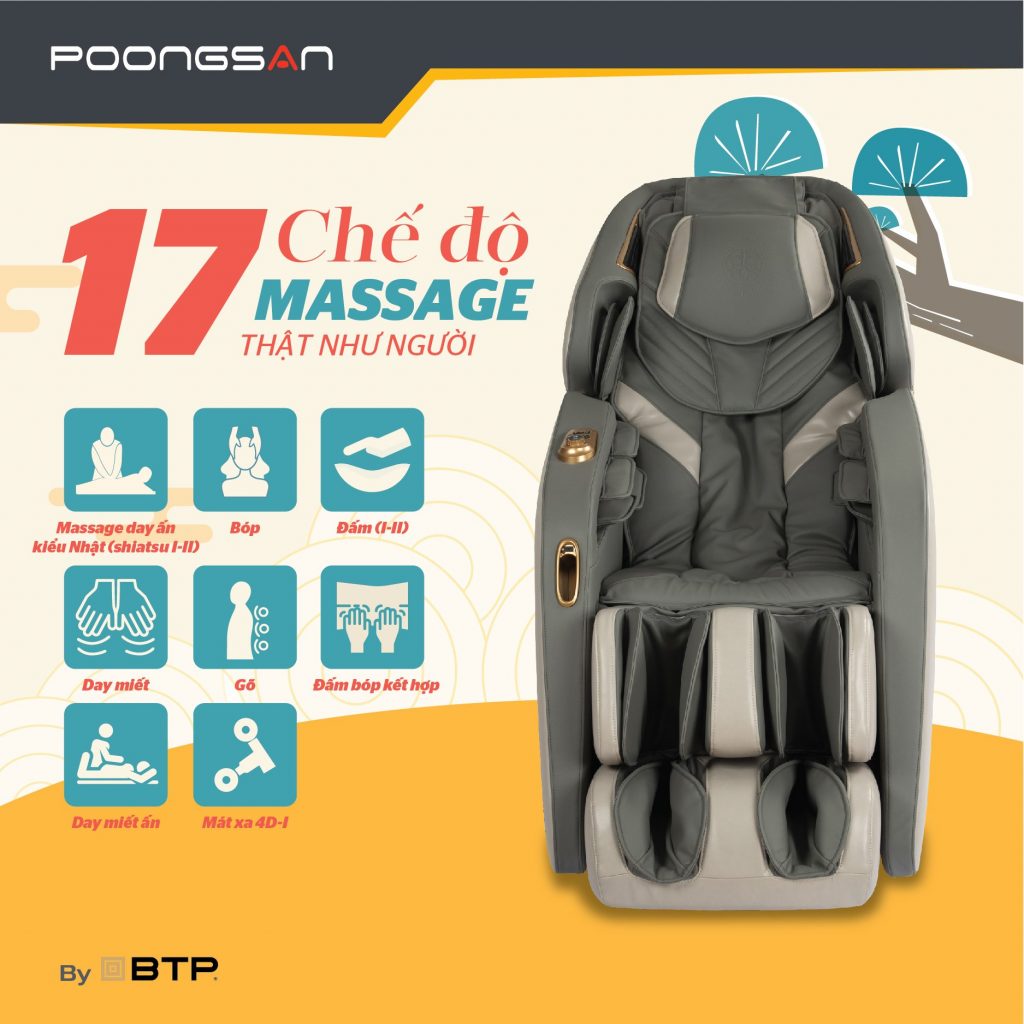 17 chế độ Massage thật như người