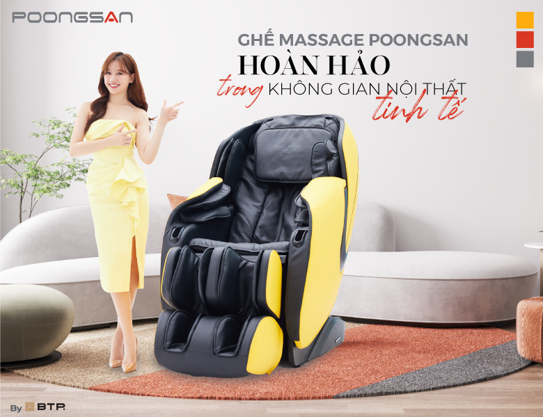Poongsan - Ghế massage hoàn hảo trong không gian nội thất