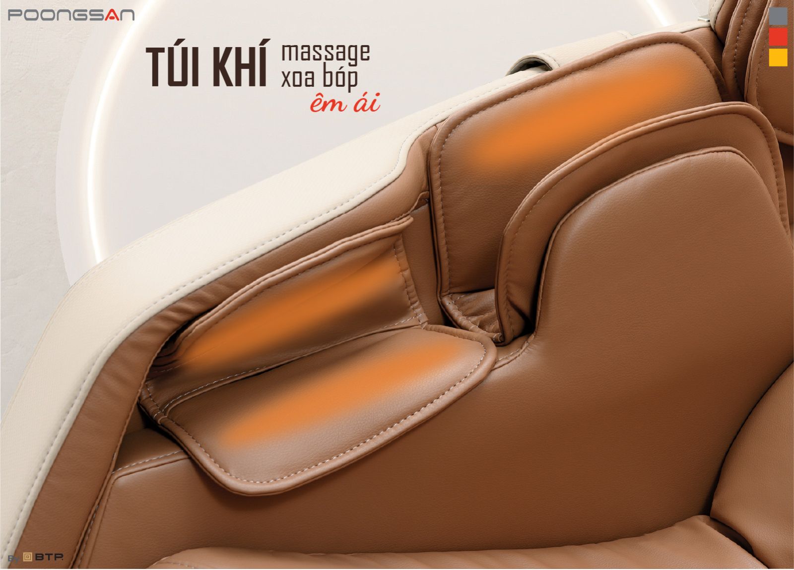 Túi khí massage xoa bóp êm ái của Poongsan MCP-300