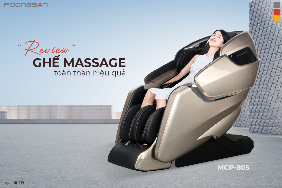 Review ghế massage toàn thân hiệu quả