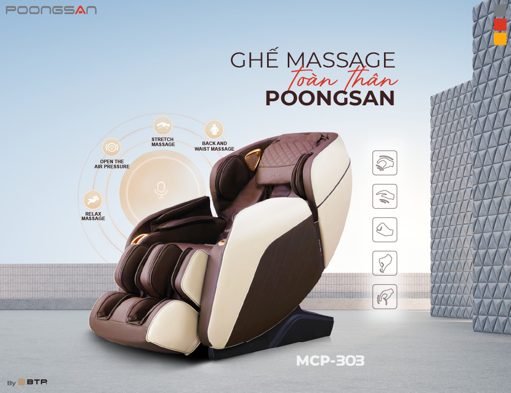 Đánh giá review ghế massage toàn thân Poongsan