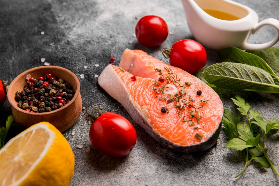 The protein and Omega-3 in salmon keep you energized throughout the day