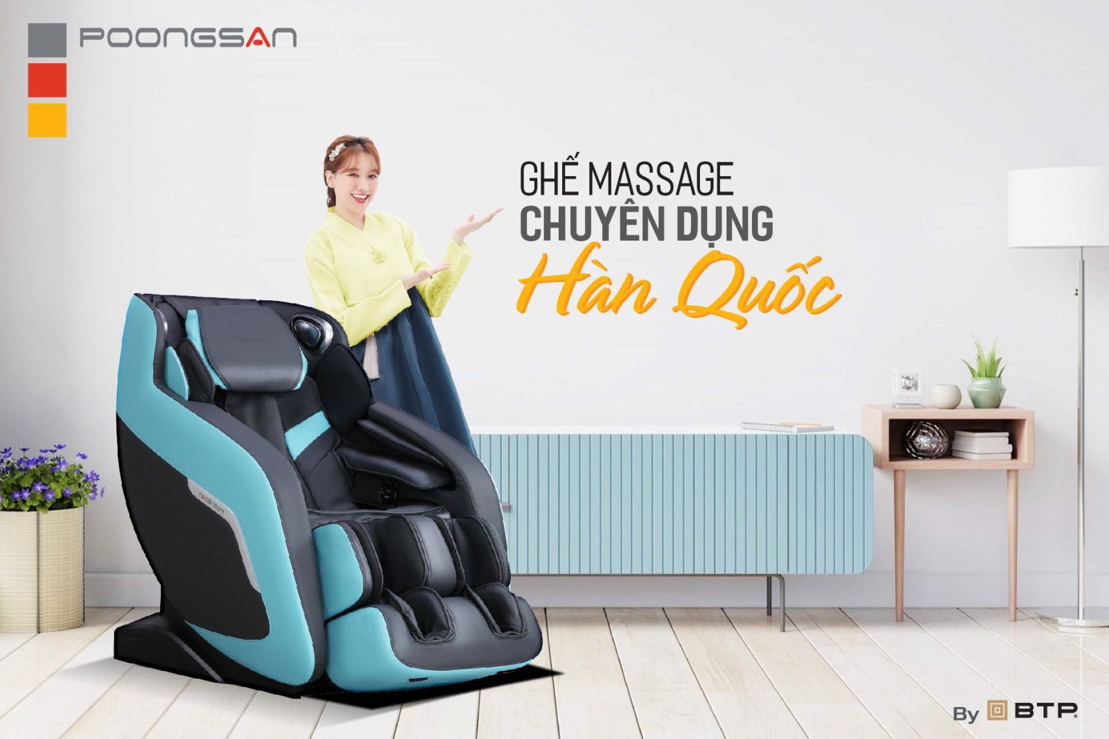 Poongsan - Ghế massage chuyên dụng Hàn Quốc hơn 20 năm tại Việt Nam