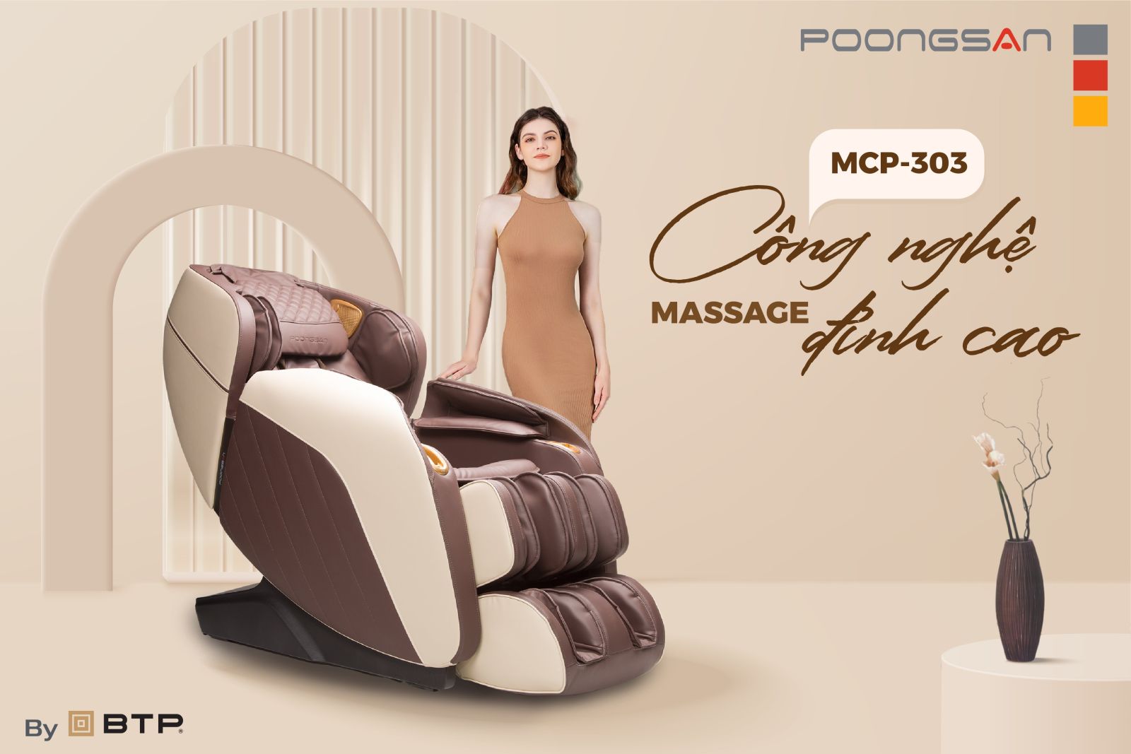 Với công nghệ massage đỉnh cao, Poongsan MCP-303 mang đến nhiều tính năng vượt trội