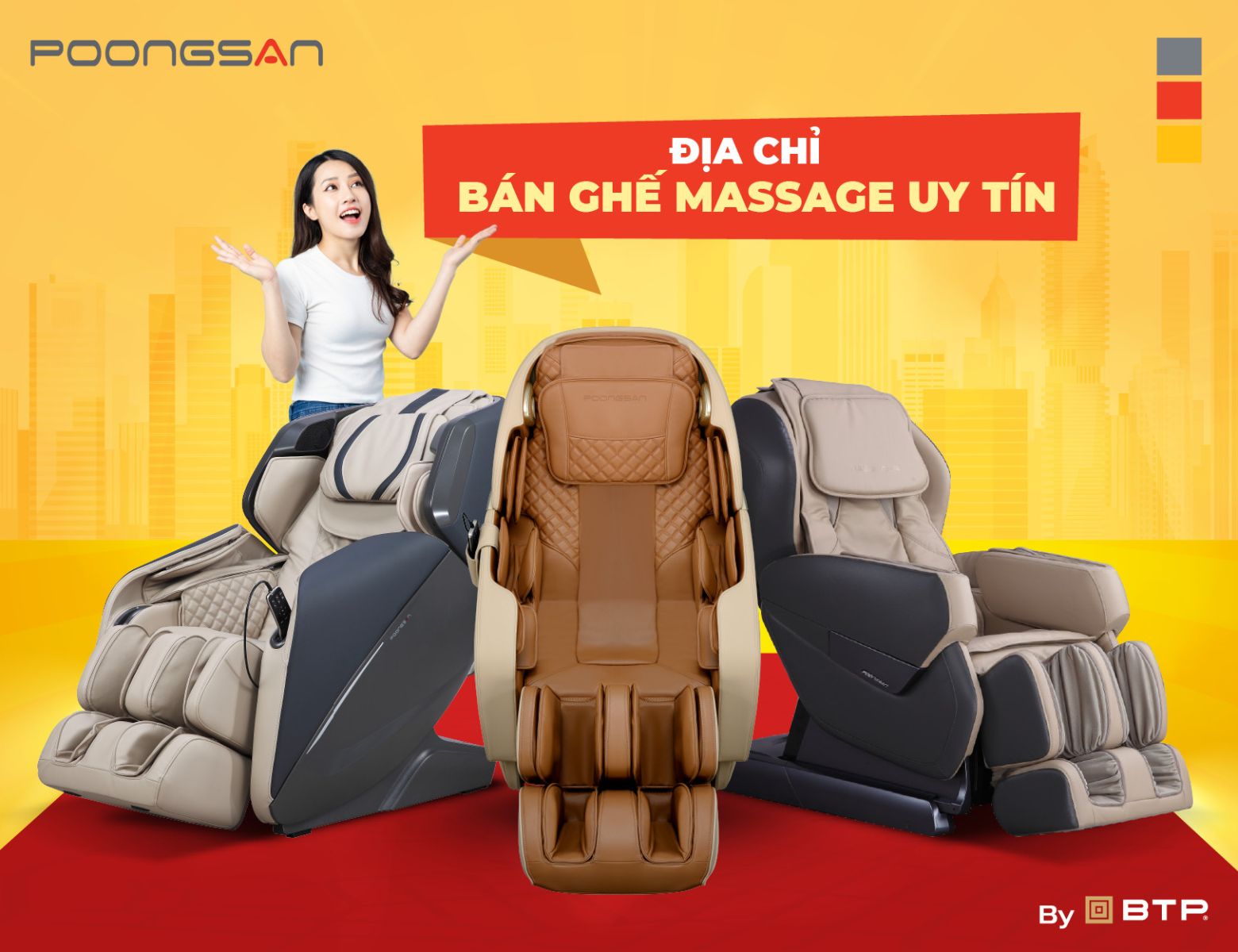 Ghế massage bán ở đâu? Địa chỉ mua ghế massage chất lượng