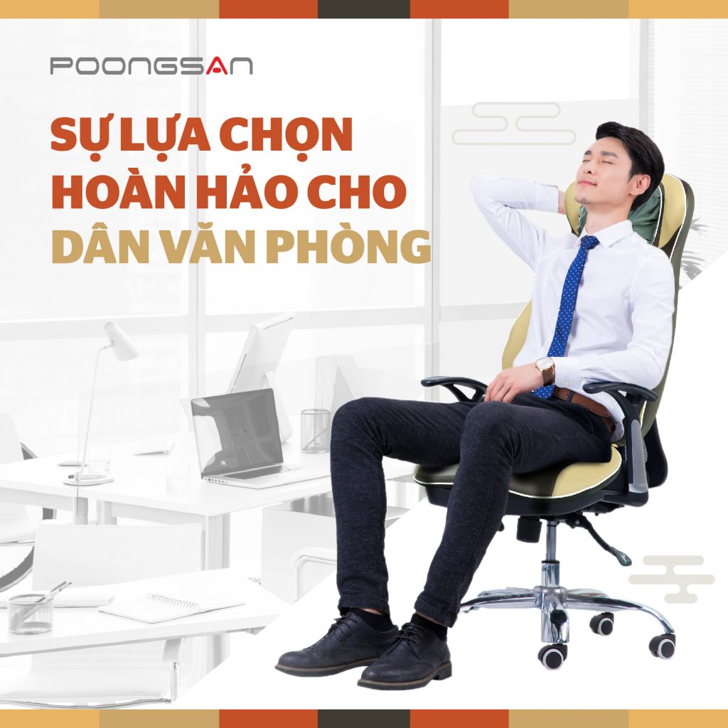 Đệm massage Poongsan MUP-104 - Lựa chọn hoàn hảo cho dân văn phòng