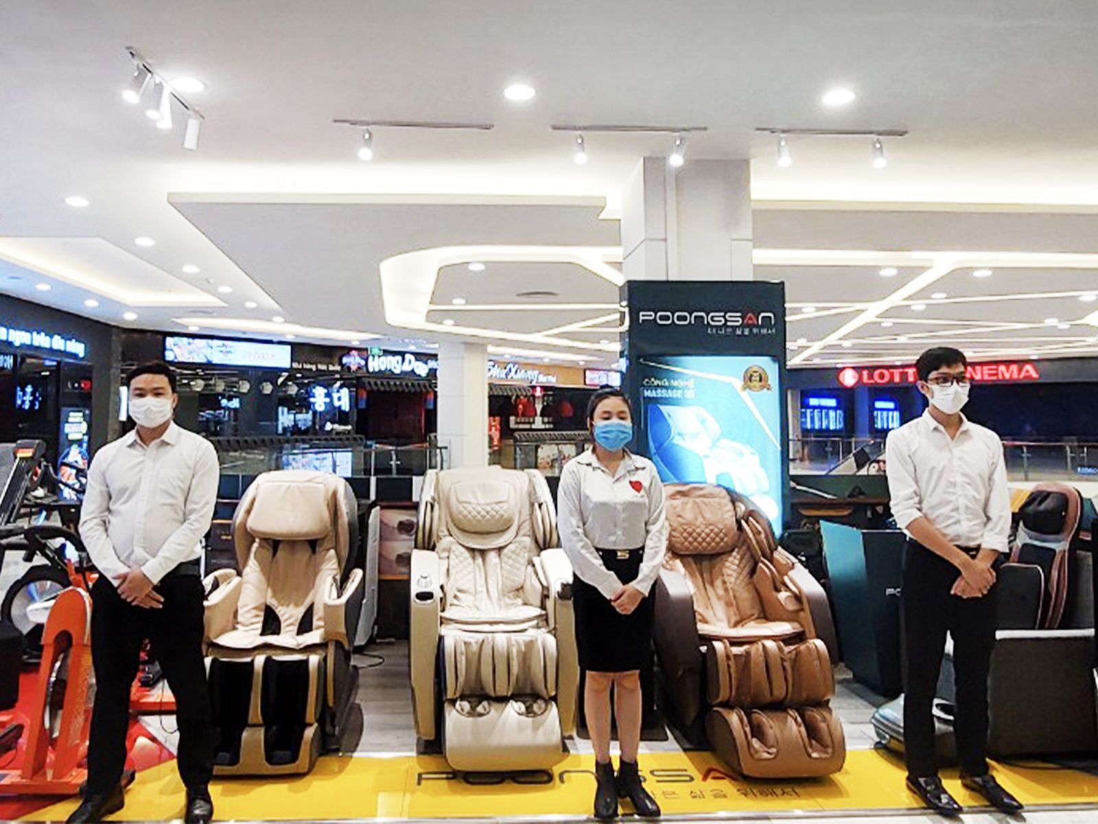 Gian hàng bán ghế massage Poongsan tại Bắc Ninh sẽ tư vấn tận tình