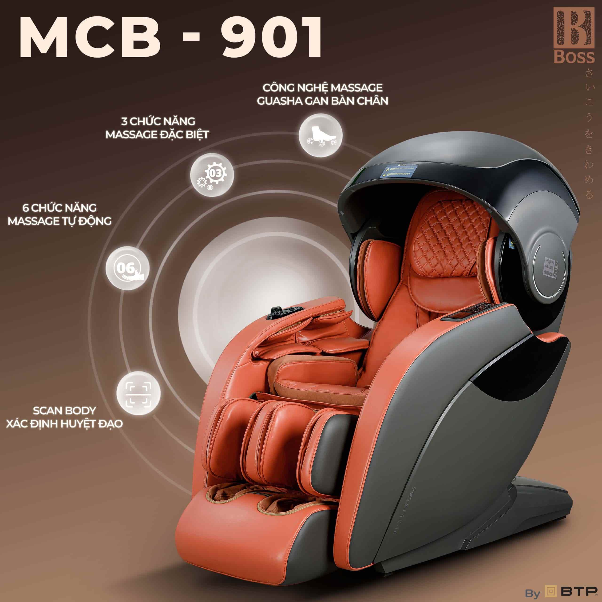 ghế massage Boss MCB-901 được coi là một bước đột phá trong ngành công nghệ massage