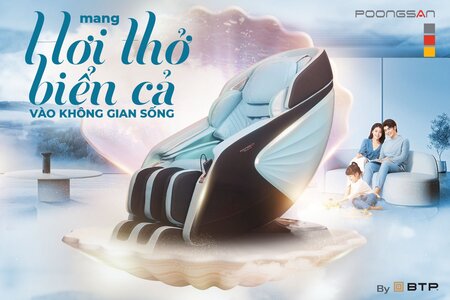 Ghế massage Poongsan MCP-502 mang hơi thở của biển cả
