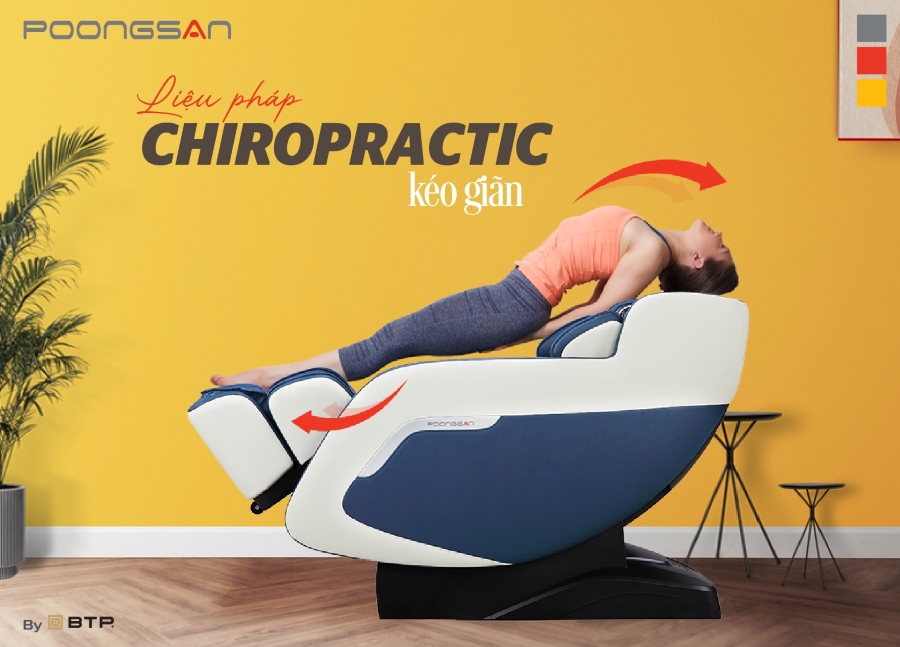 Chức năng massage kéo giãn Chiropractic trên MCP 151 mang đến những trải nghiệm tuyệt vời