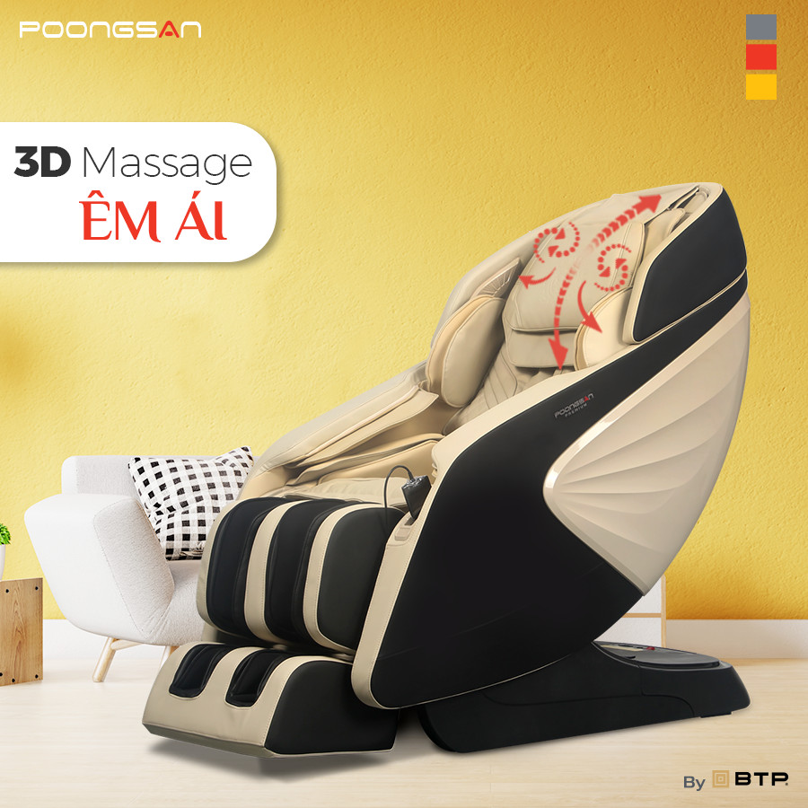 Ghế massage 3D có thể tạo ra bài tập êm ái và chuyên sâu hơn