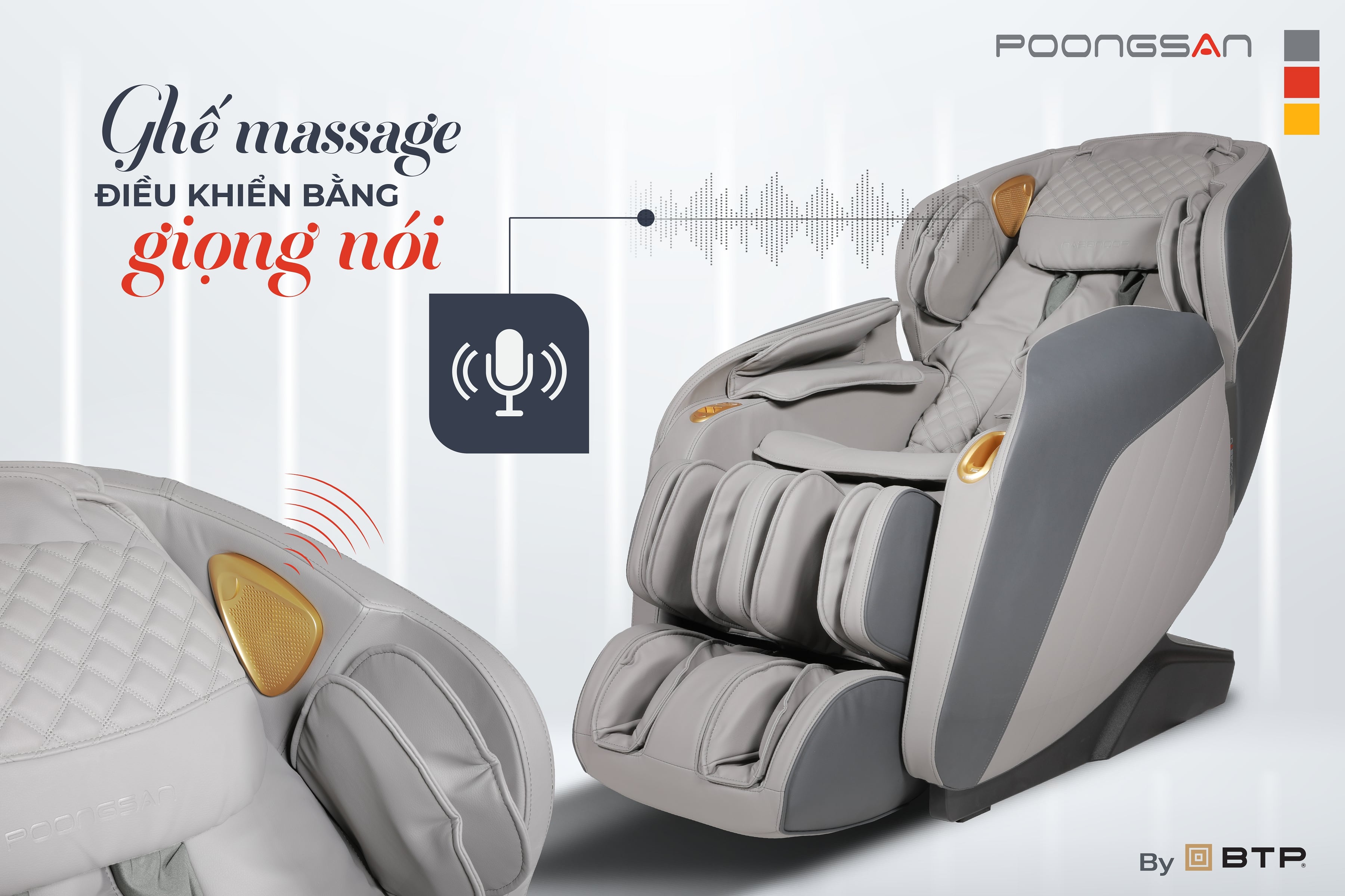 Ghế massage điều khiển bằng giọng nói thông minh