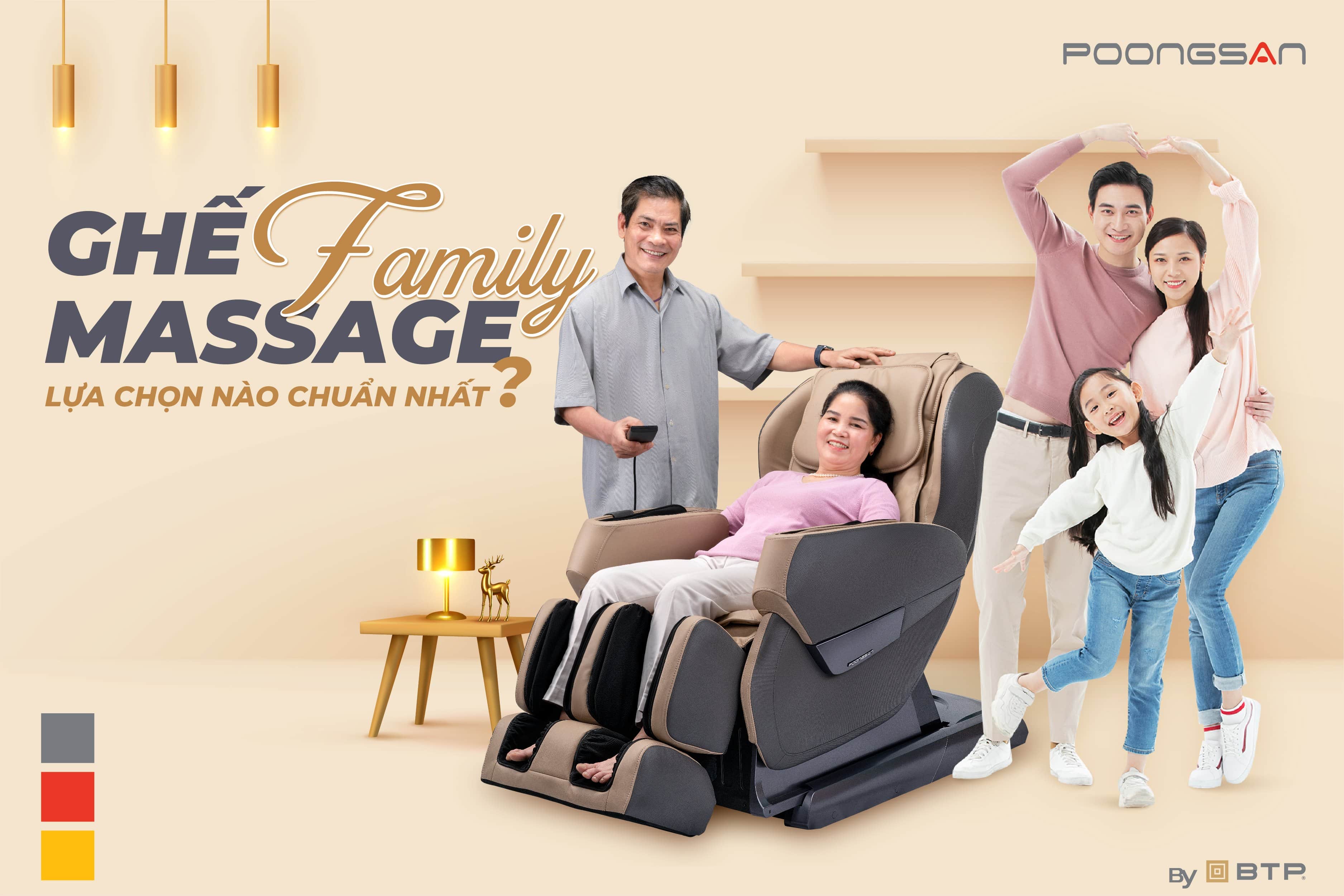 Ghế massage family cho gia đình lựa chọn nào chuẩn nhất