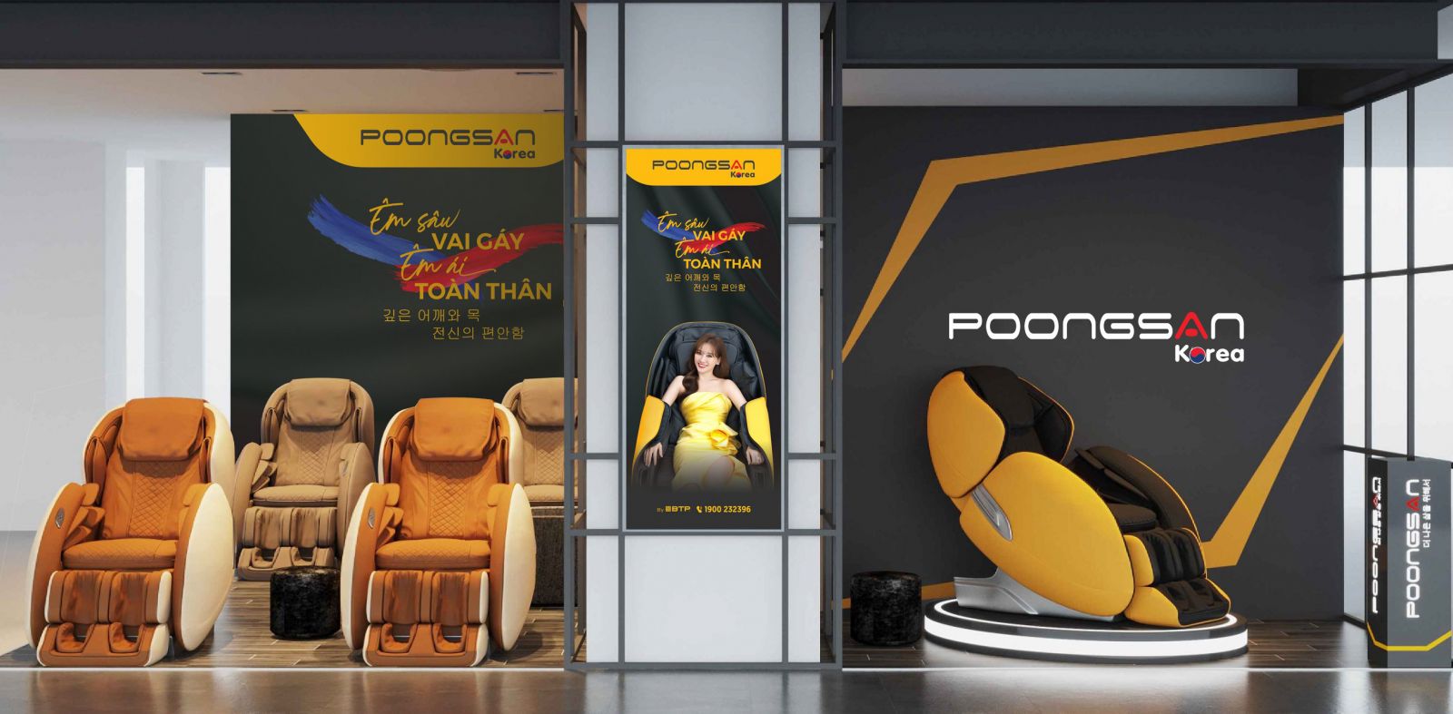 hệ thống showroom Poongsan
